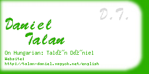 daniel talan business card
